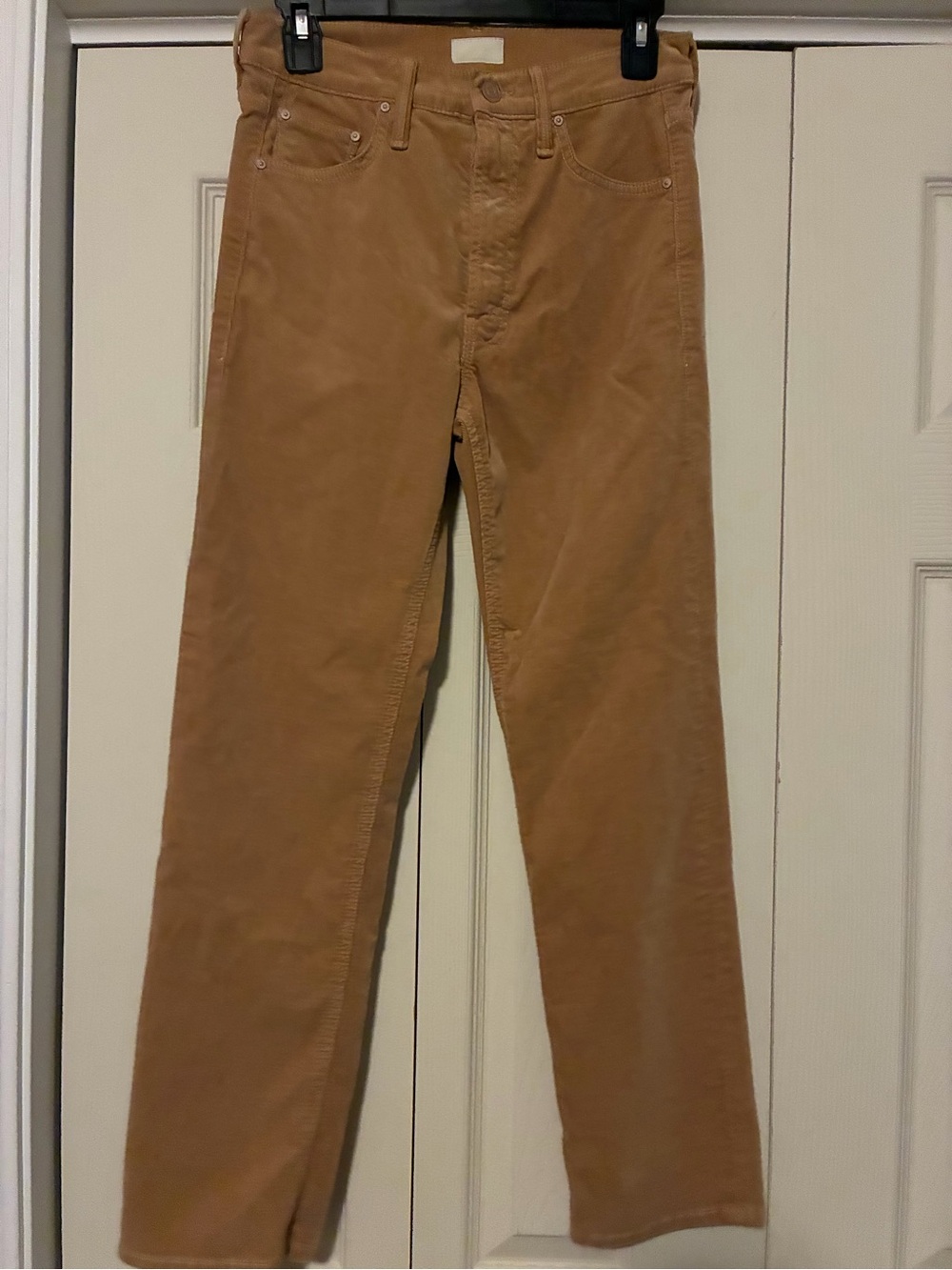 MOTHER Women's Straight-Leg Jeans in Camel Brown